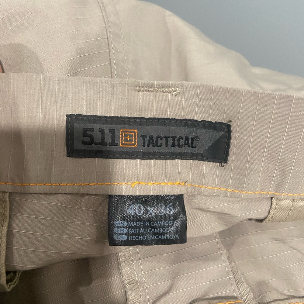 5.11 tactical tan pants 40x36 inspect last photos for damage 40 x 36 - Picture 10 of 14